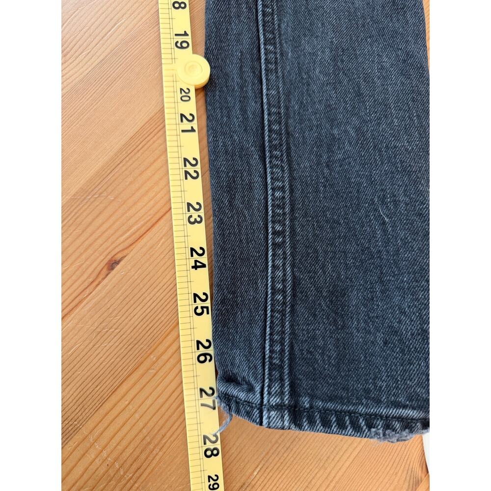 Abercrombie & Fitch Curve Love Dad Jean Black Wash High Rise 26 Short - Picture 8 of 8
